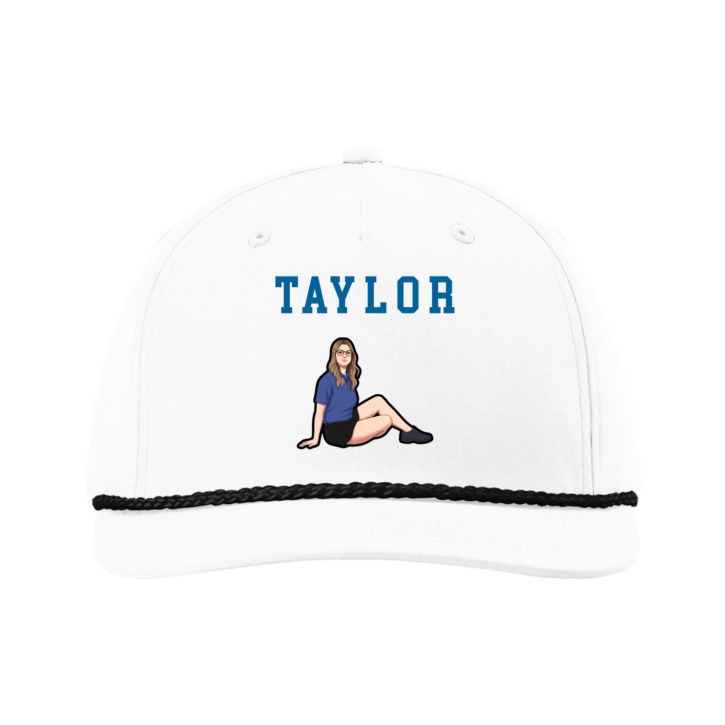 Five-Panel Classic Rope Cap — Shirsey in White