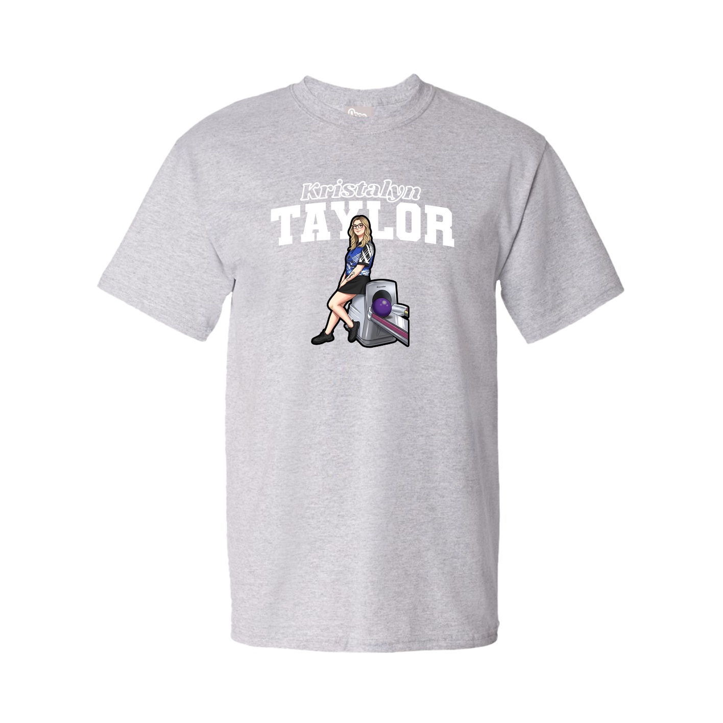 Youth Tee — Name Arch in Grey