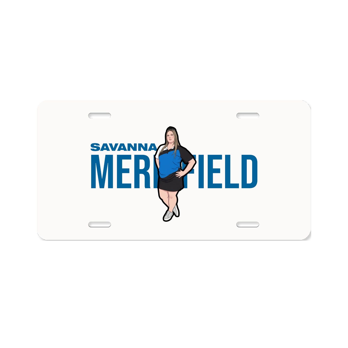 License Plate — Player Name in Classic