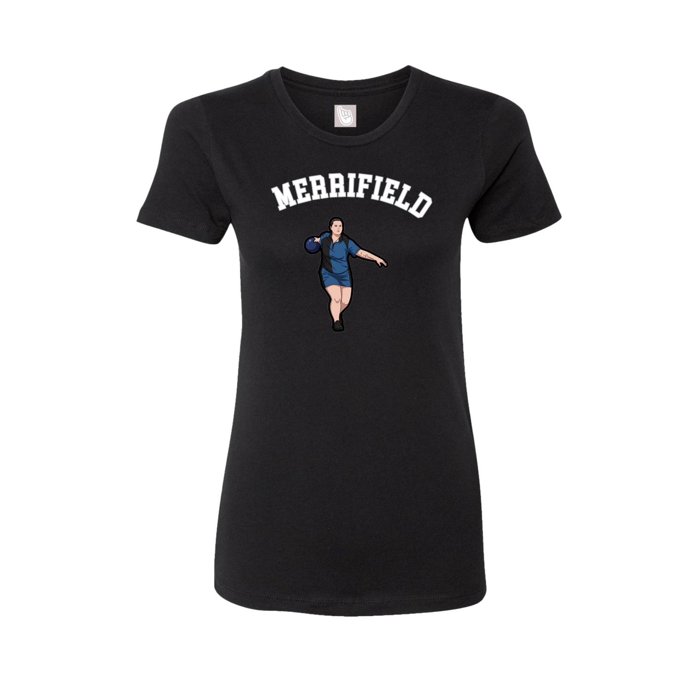 Fitted Women's Tee — Shirsey Arch in Black