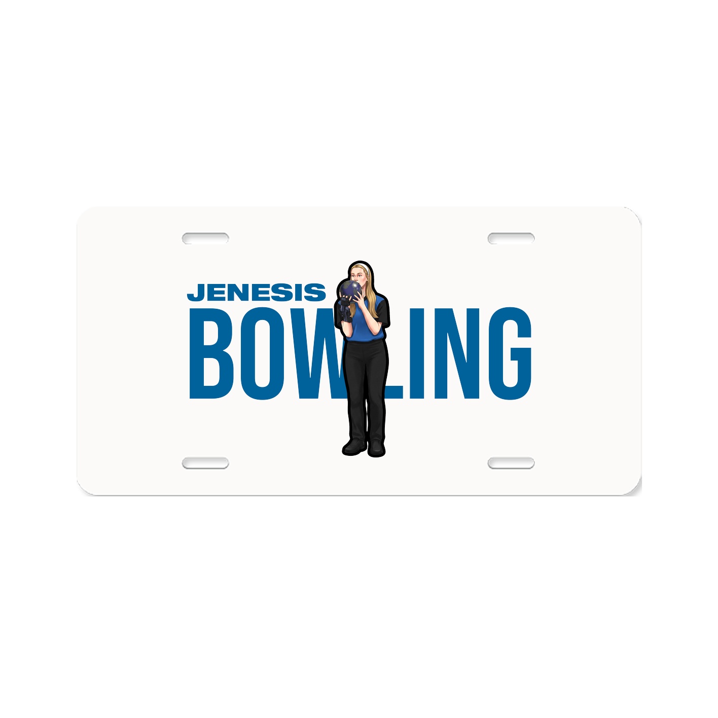 License Plate — Player Name in Classic