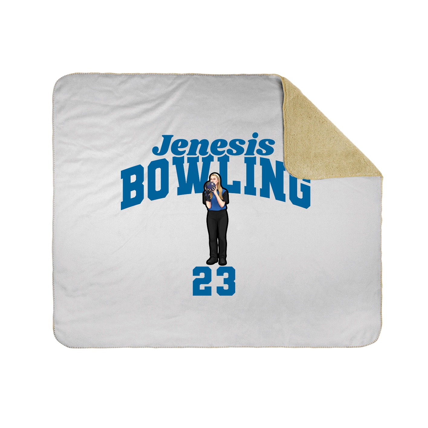 Throw Blanket — Signature Arch in White