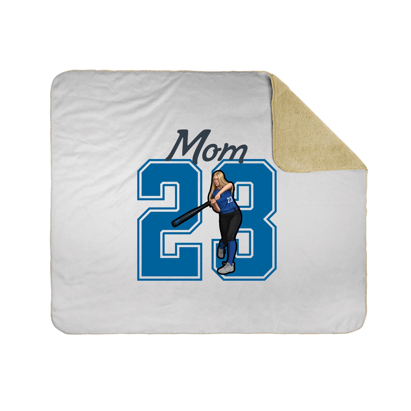 Throw Blanket — Mothers Day Shirsey in White