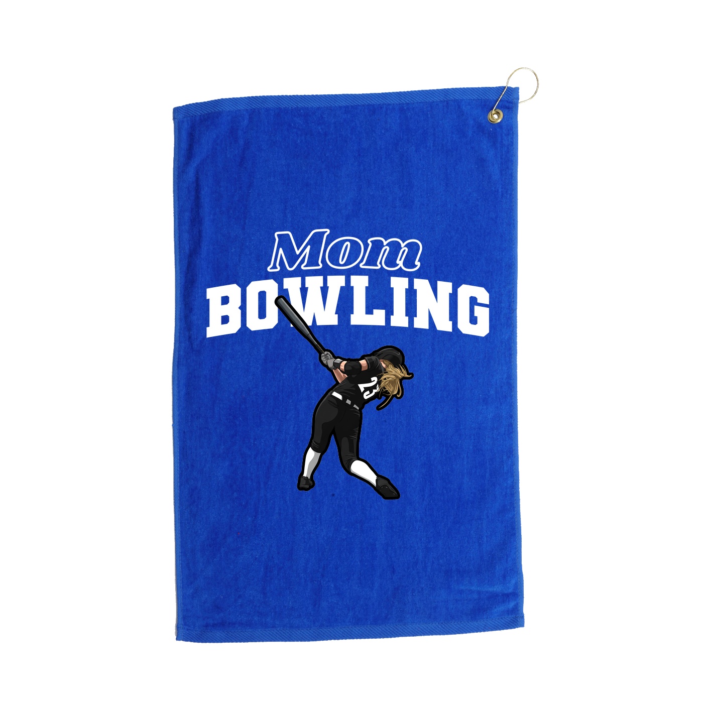 Golf Towel — Mothers Day Block in Royal