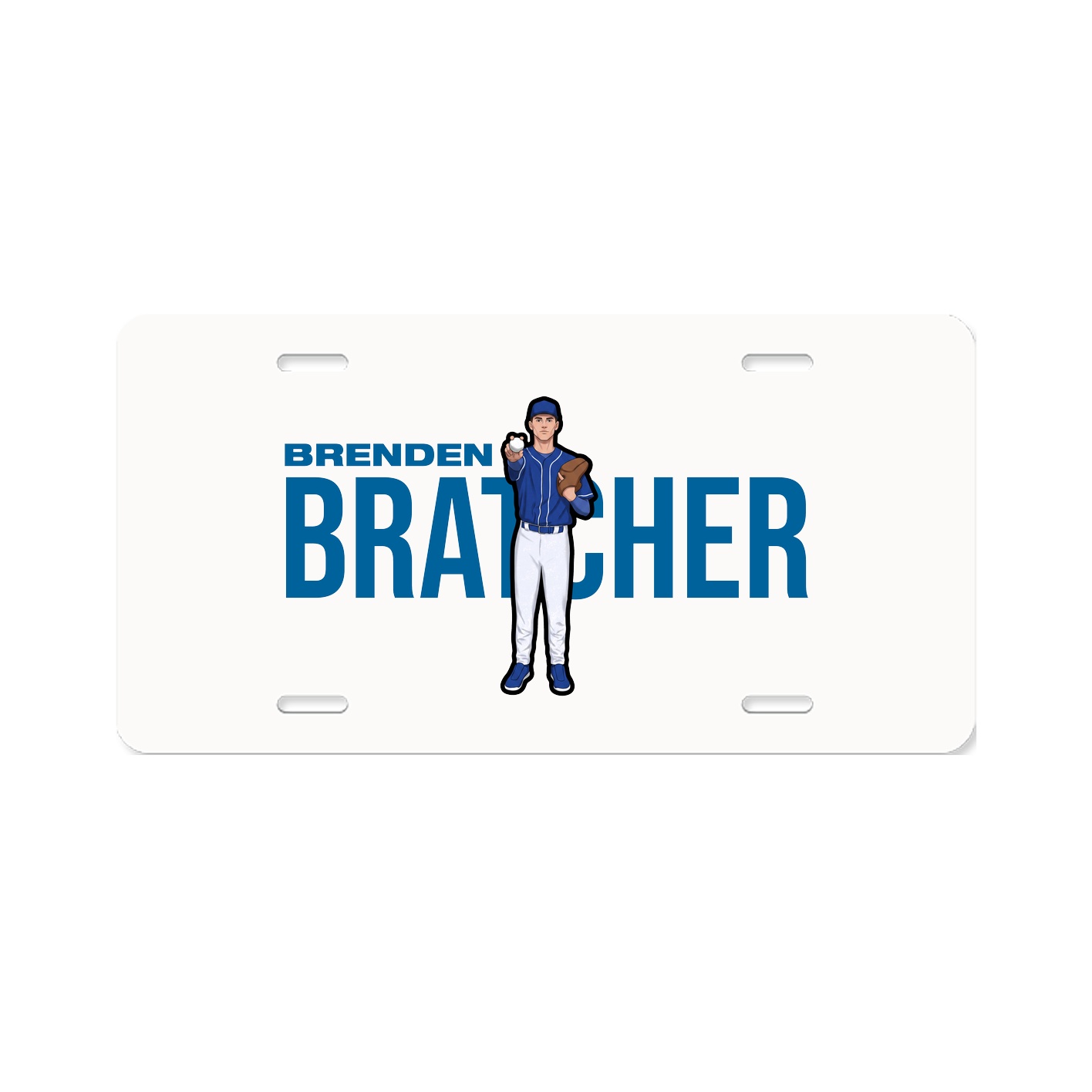 License Plate — Player Name in Classic