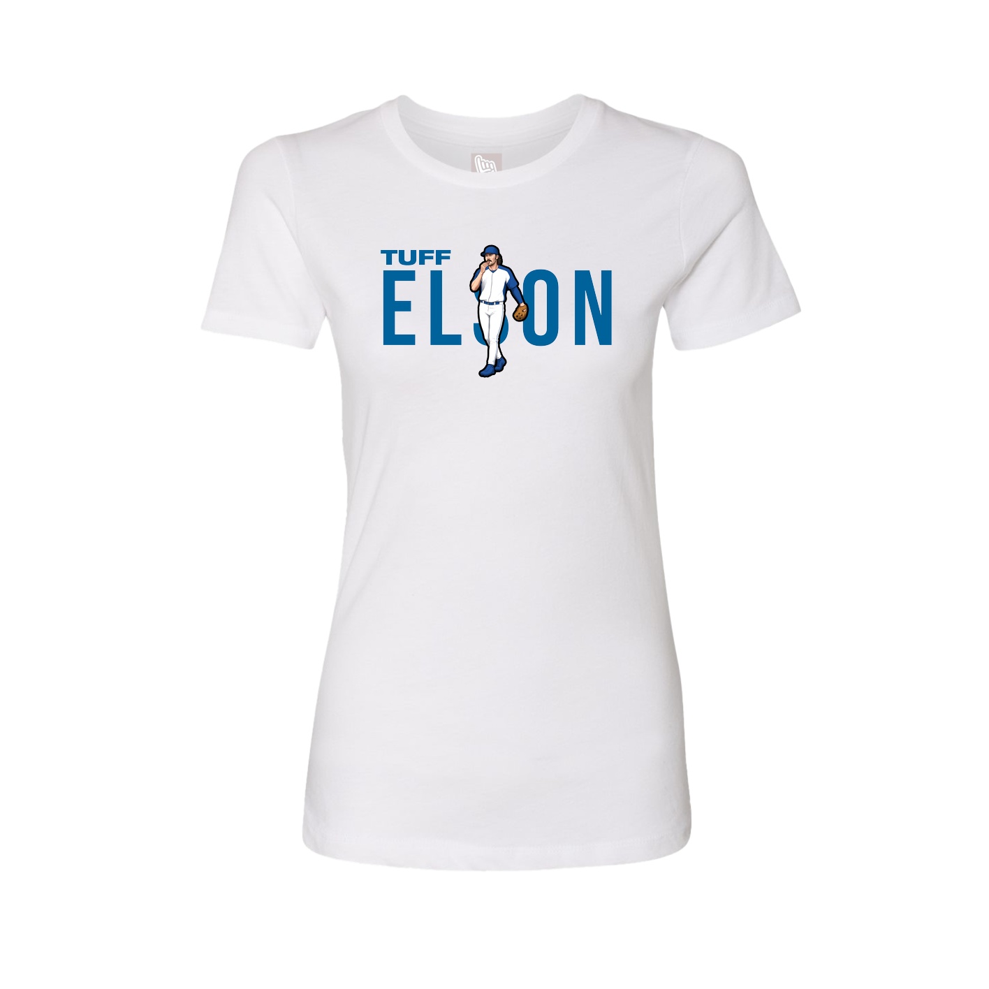 Fitted Women's Tee — Player Name in White