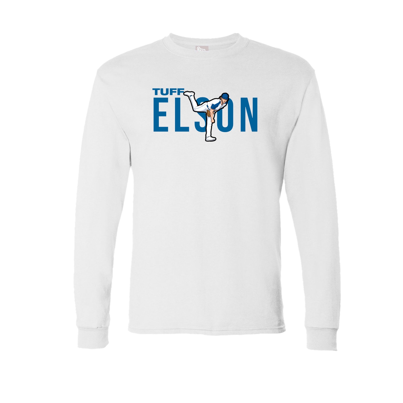 Long Sleeve Tee — Player Name in White