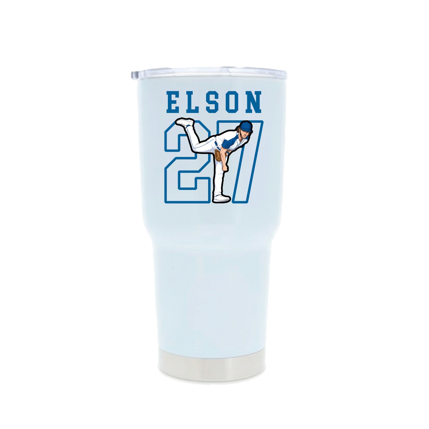30oz Stainless Steel Tumbler — Shirsey in White