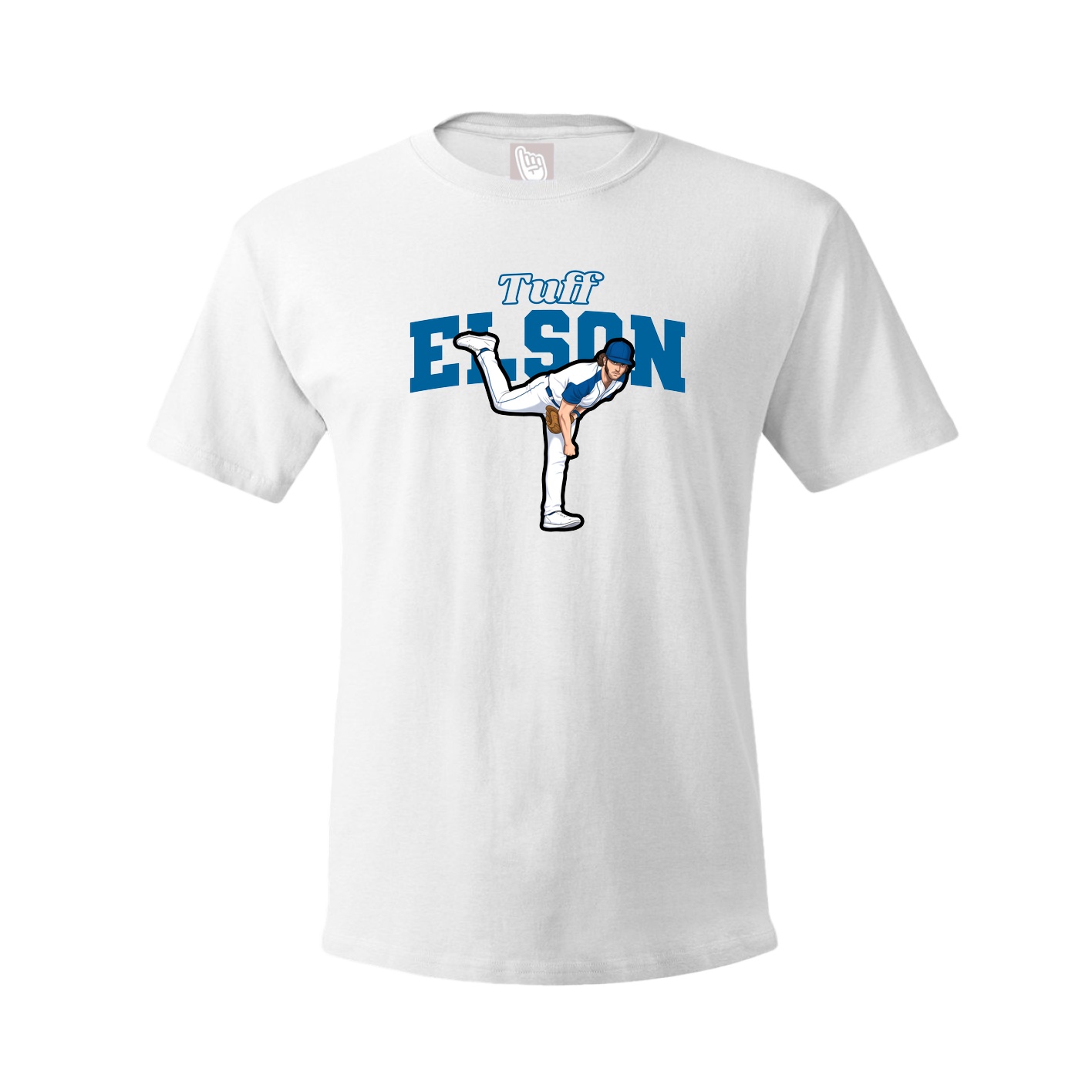 Youth Tee — Name Arch in White