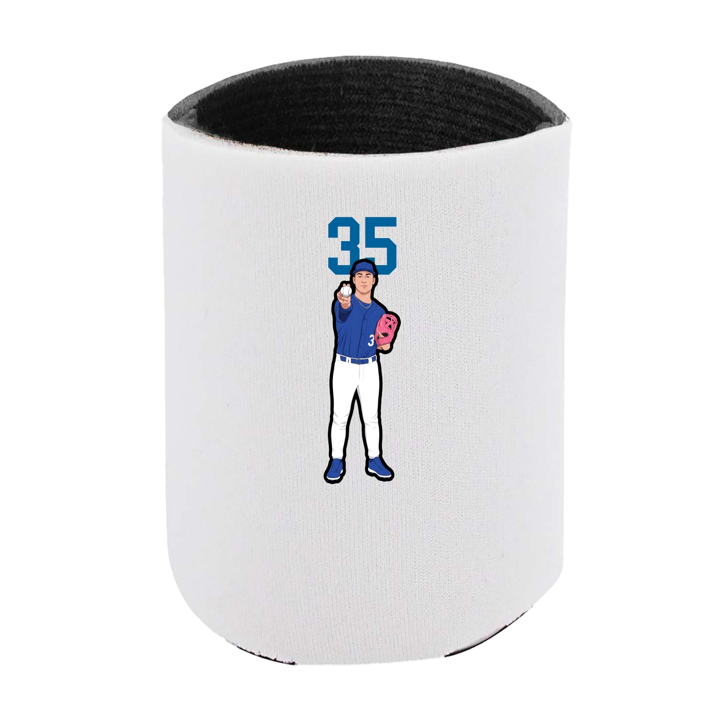 Can Holder — Number Top in White