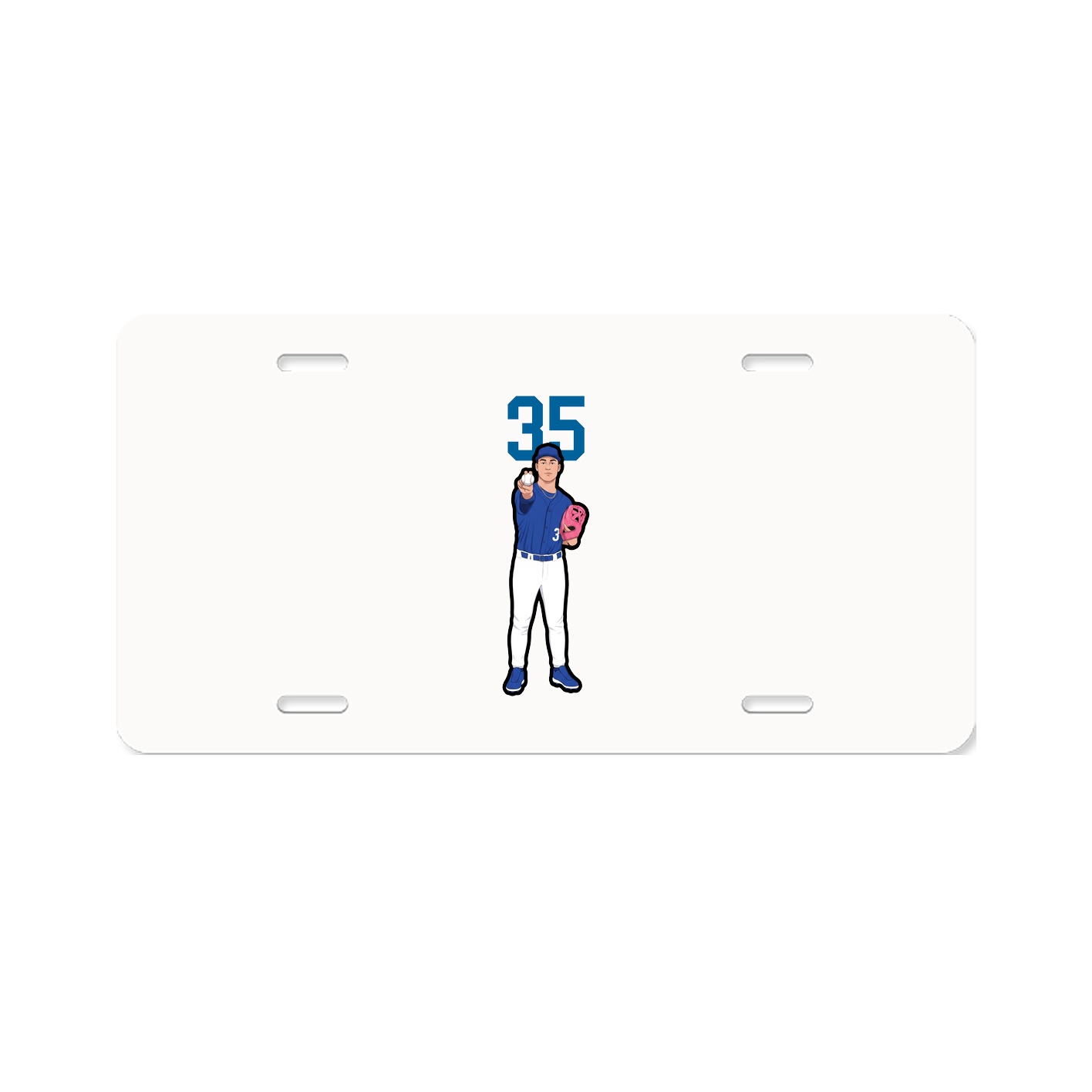 License Plate — Number Top in Classic