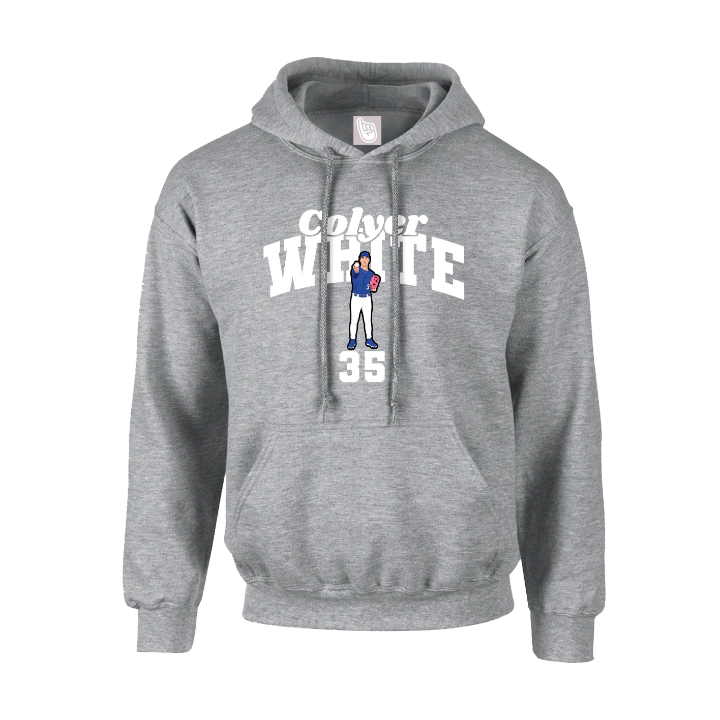Hoodie — Signature Arch in Grey