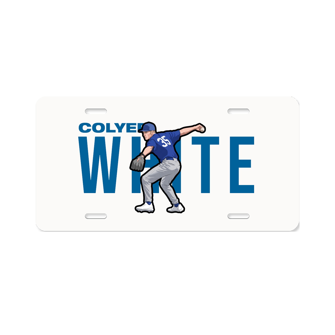 License Plate — Player Name in Classic