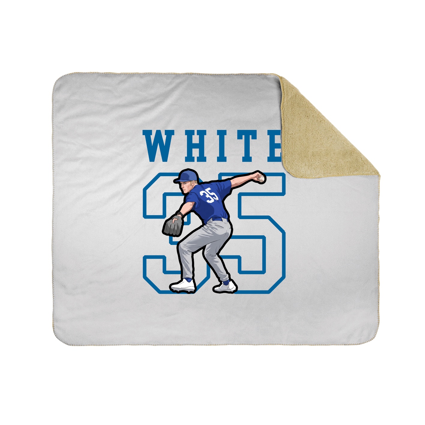 Throw Blanket — Shirsey in White