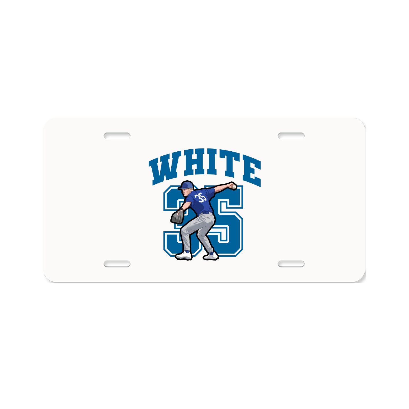 License Plate — Number in Classic