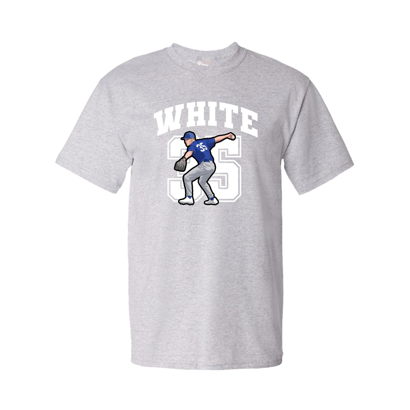 Youth Tee — Number in Grey