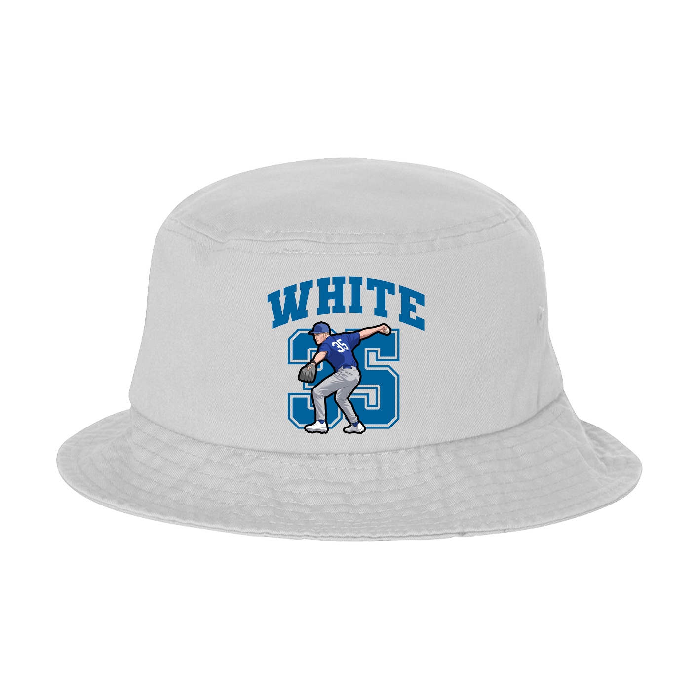 Bucket Cap — Number in White