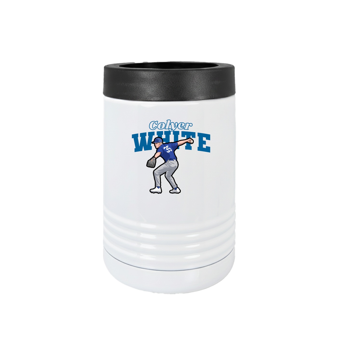 Beverage Holder — Name Arch in White
