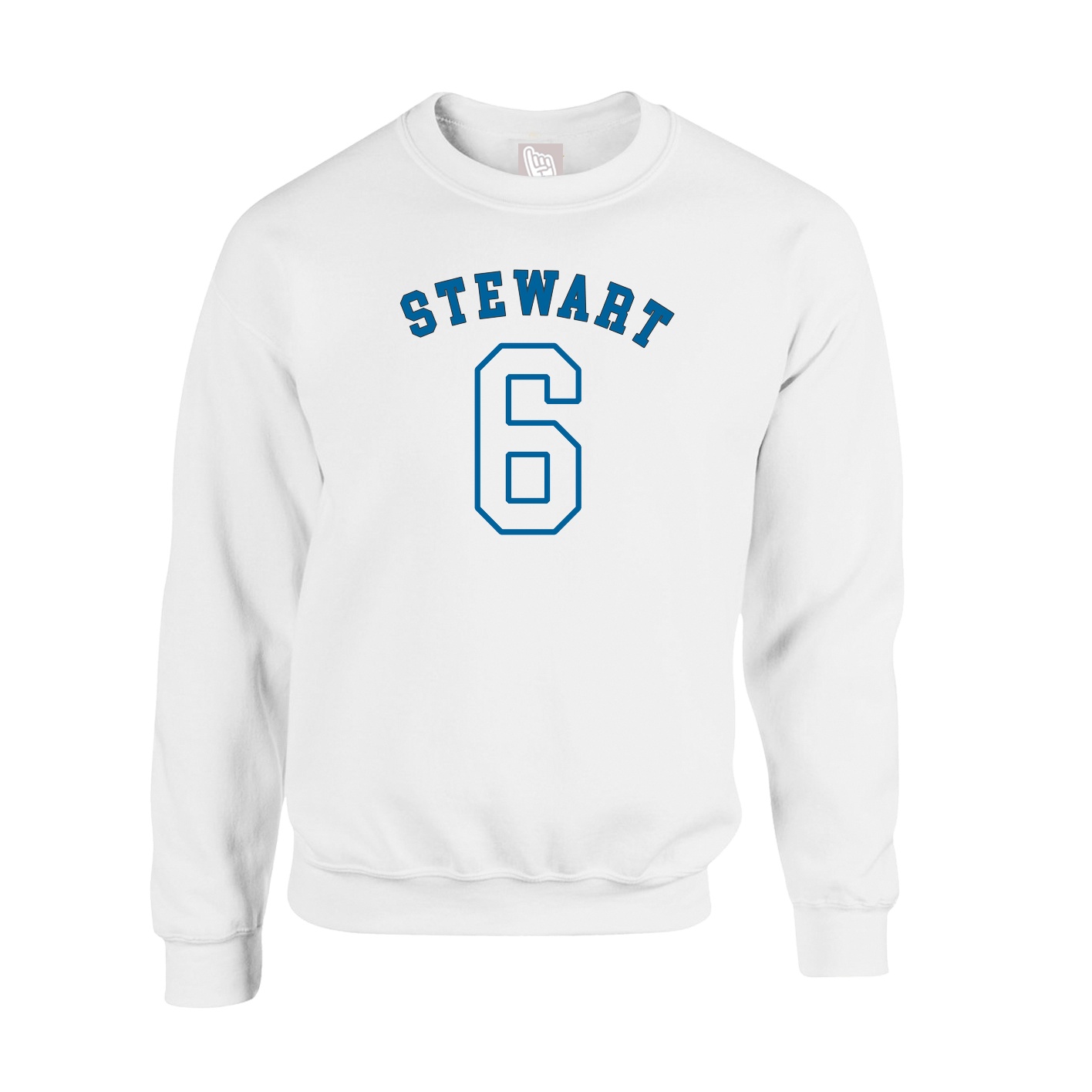 Fleece Crew — Shirsey Arch in White
