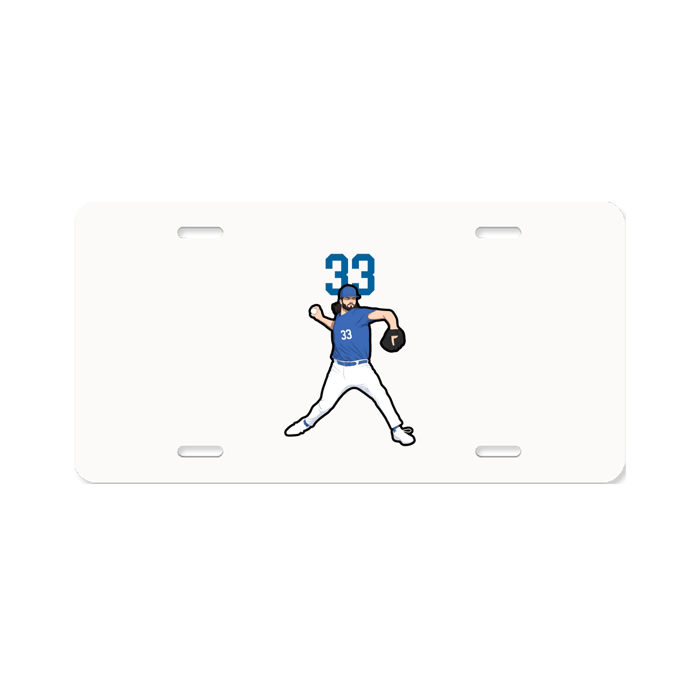 License Plate — Number Top in Classic