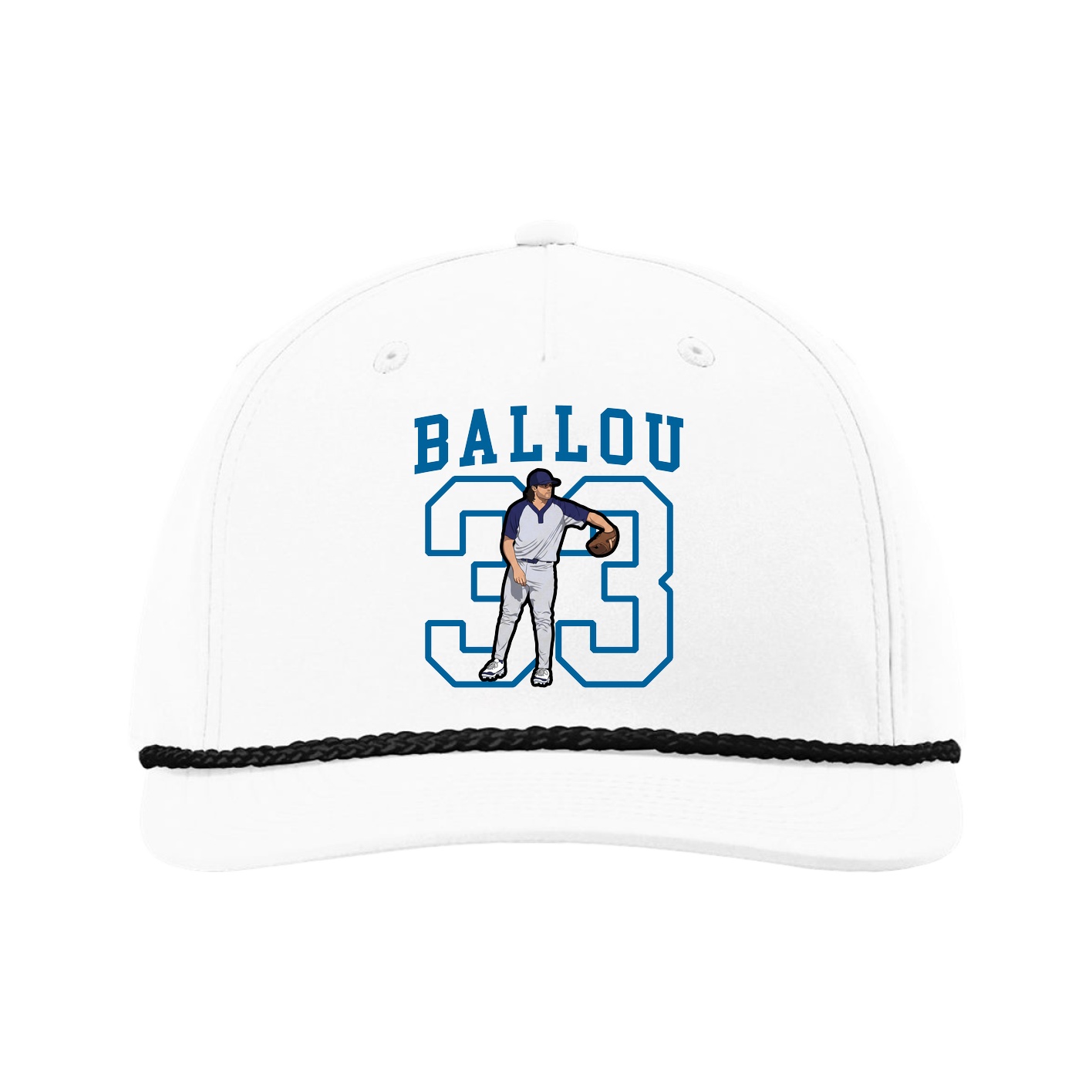 Five-Panel Classic Rope Cap — Shirsey in White