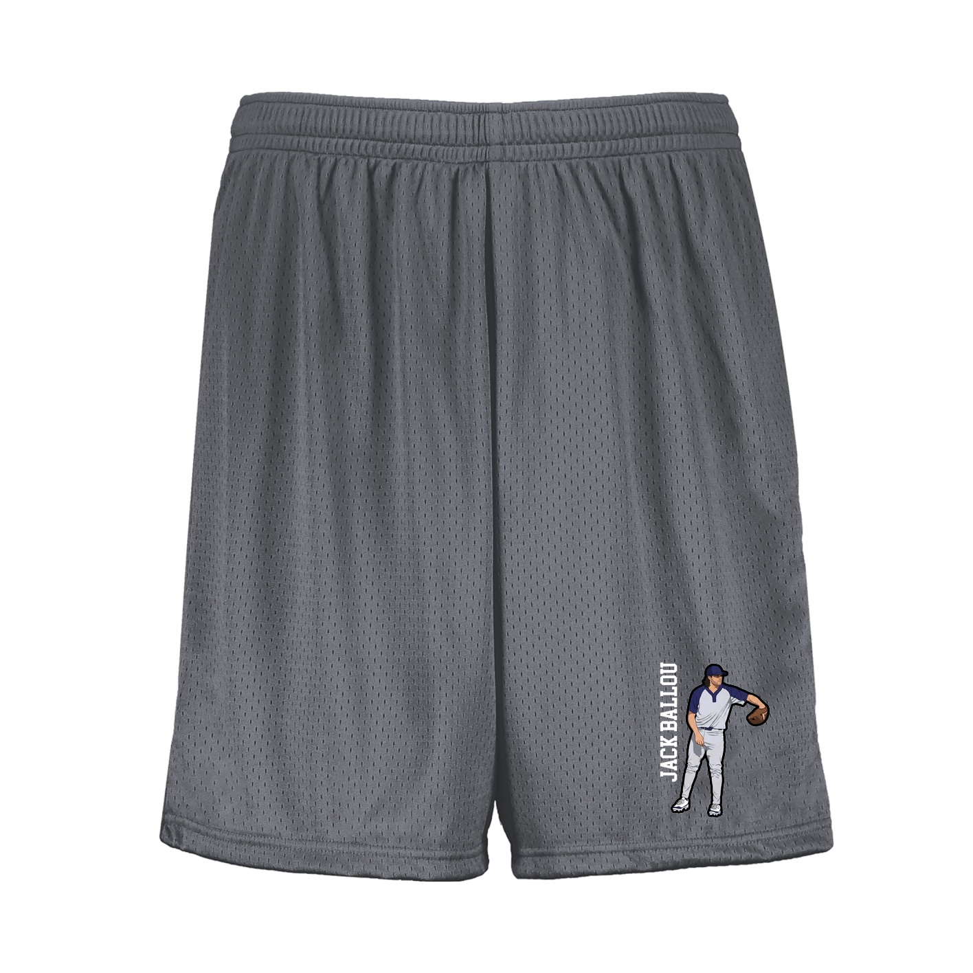 Shorts — Name Vertical in Grey