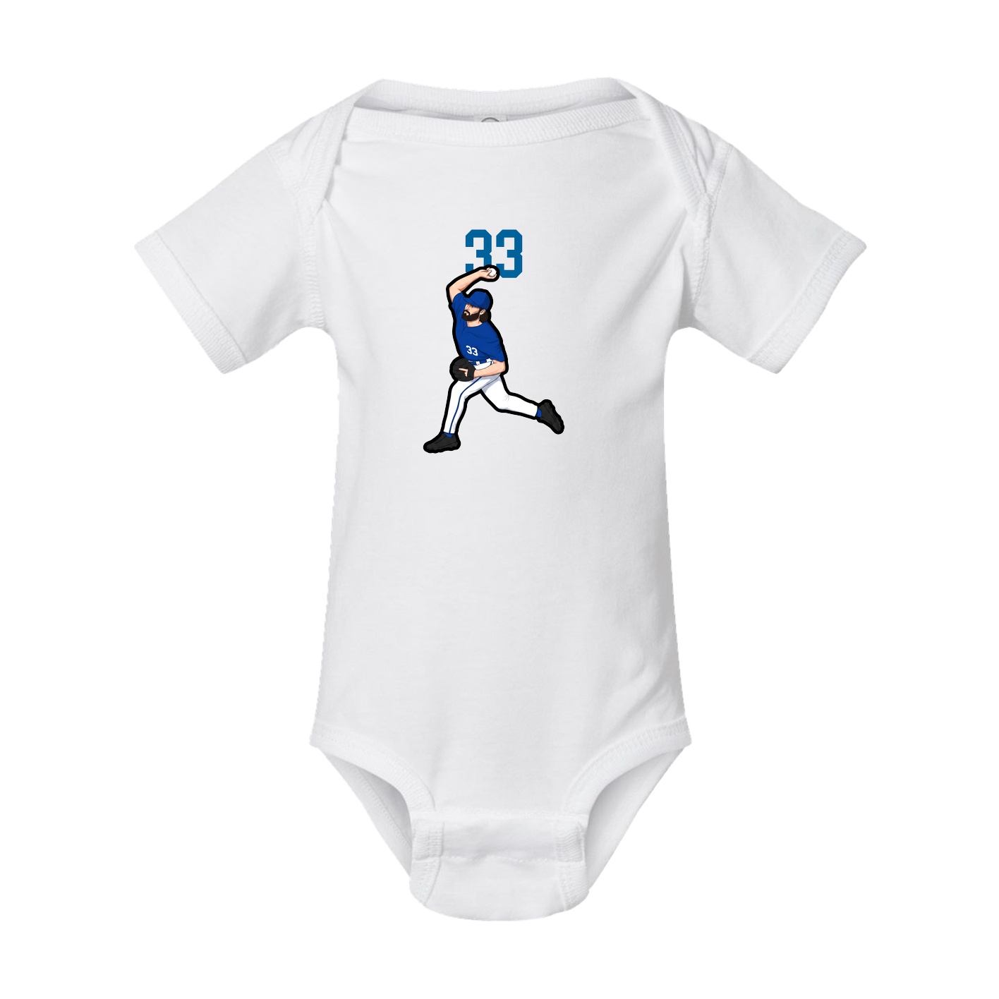 Baby Onesie — Number Top in White