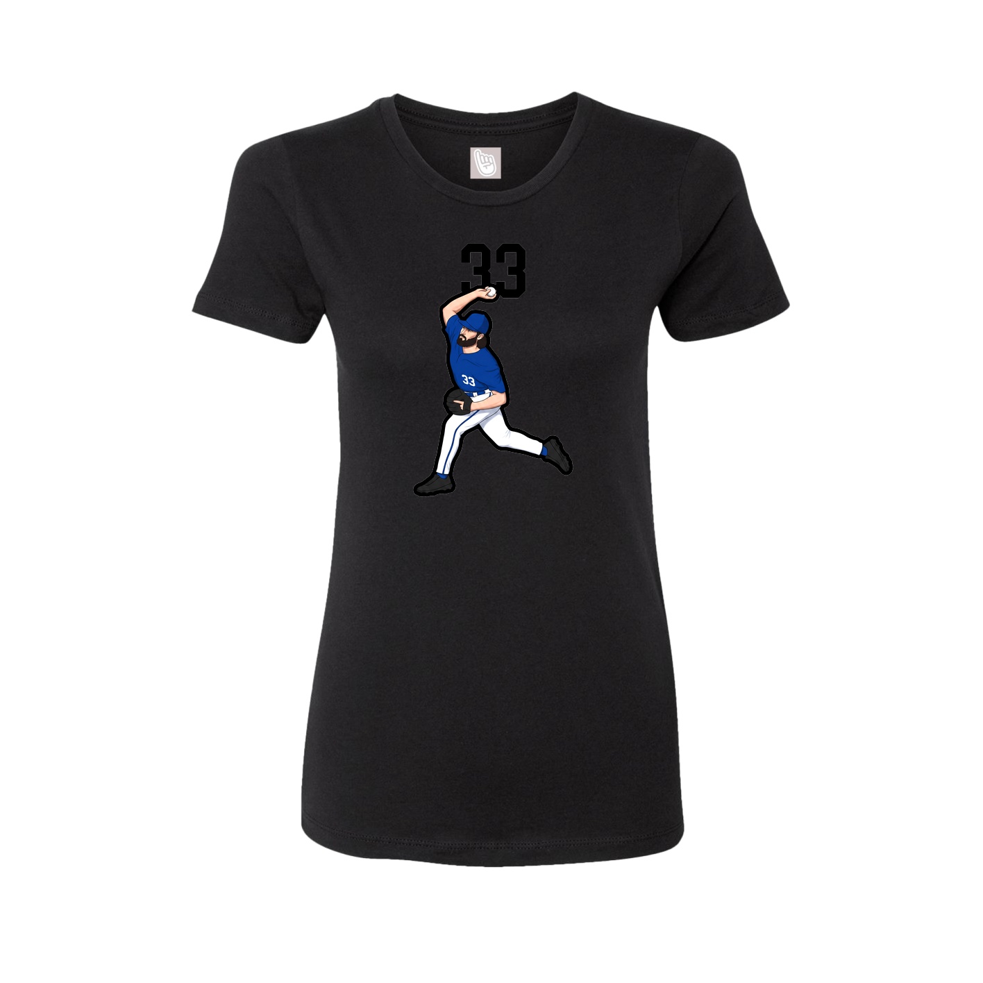 Womens Tee — Number Top in Black