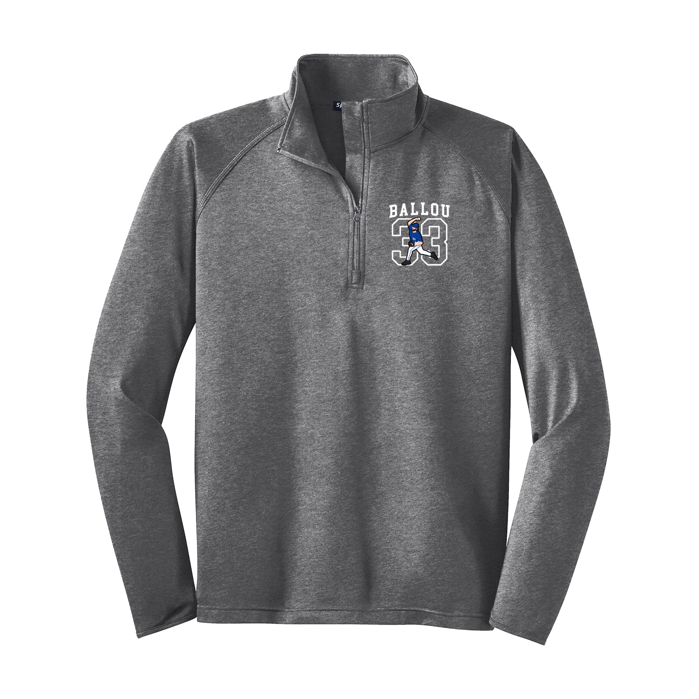 Q-Zip Pullover — Shirsey in Grey