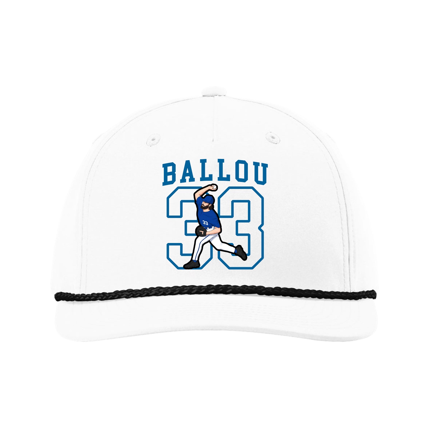 Five-Panel Classic Rope Cap — Shirsey in White