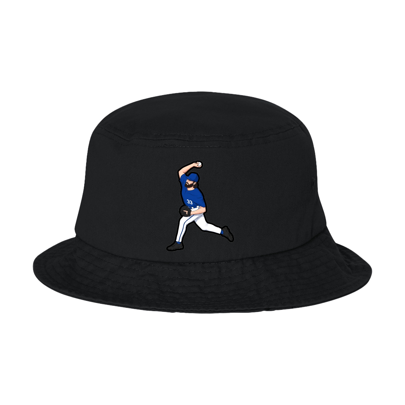 Bucket Cap — Name Vertical in Black