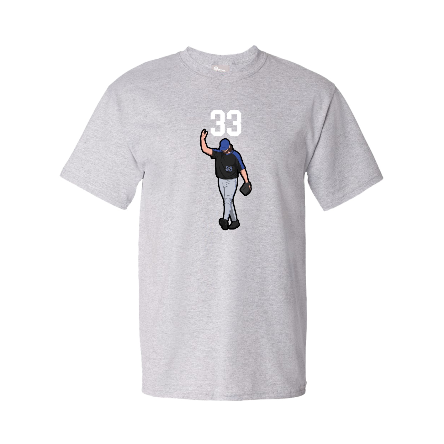 Youth Tee — Number Top in Grey