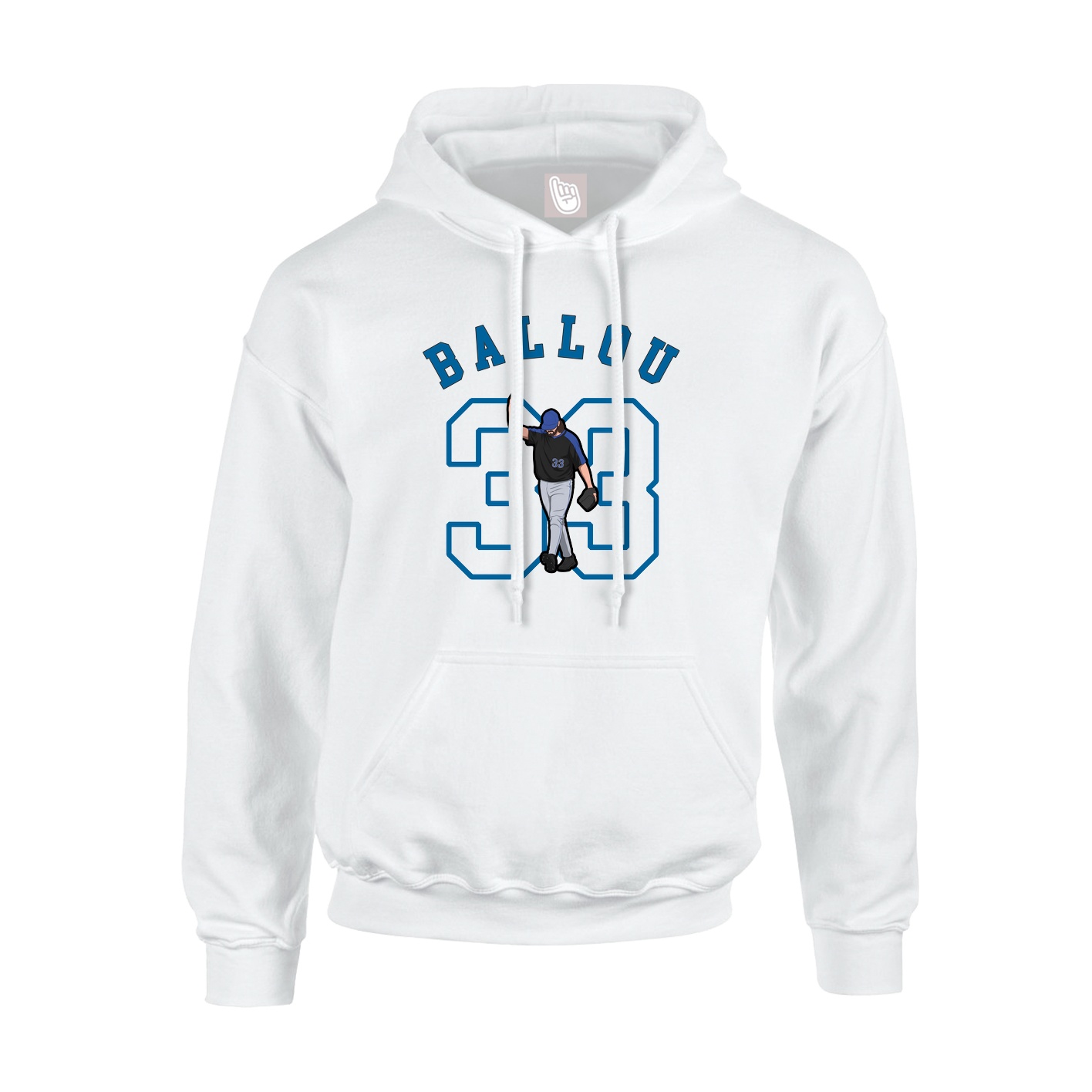 Youth Hoodie — Shirsey Arch in White
