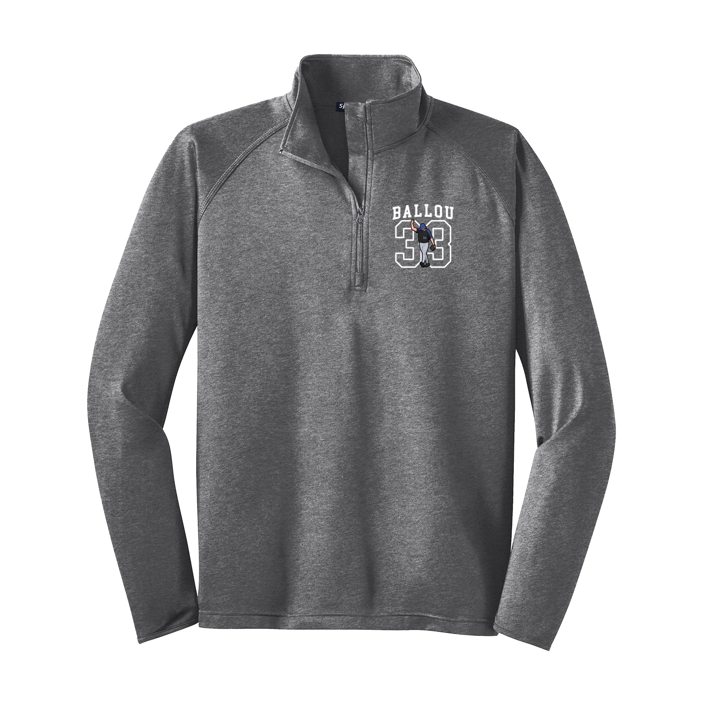 Q-Zip Pullover — Shirsey in Grey