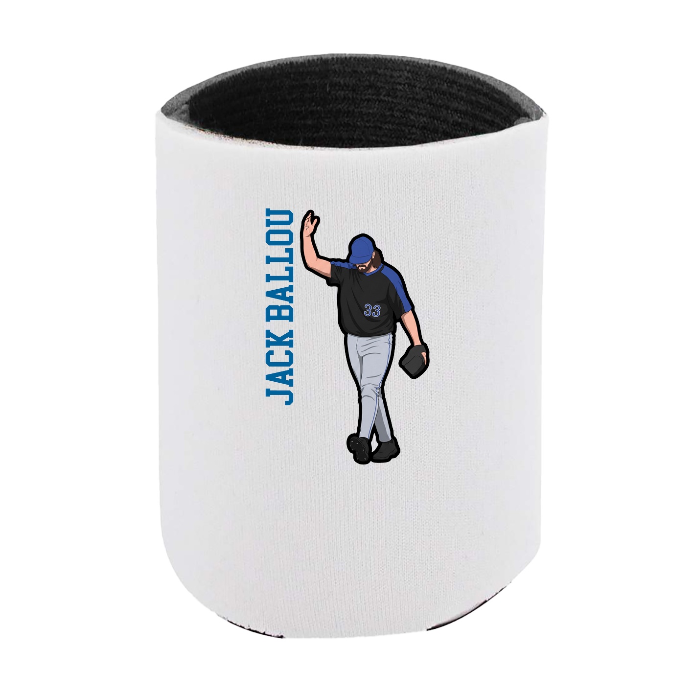 Can Holder — Name Vertical in White