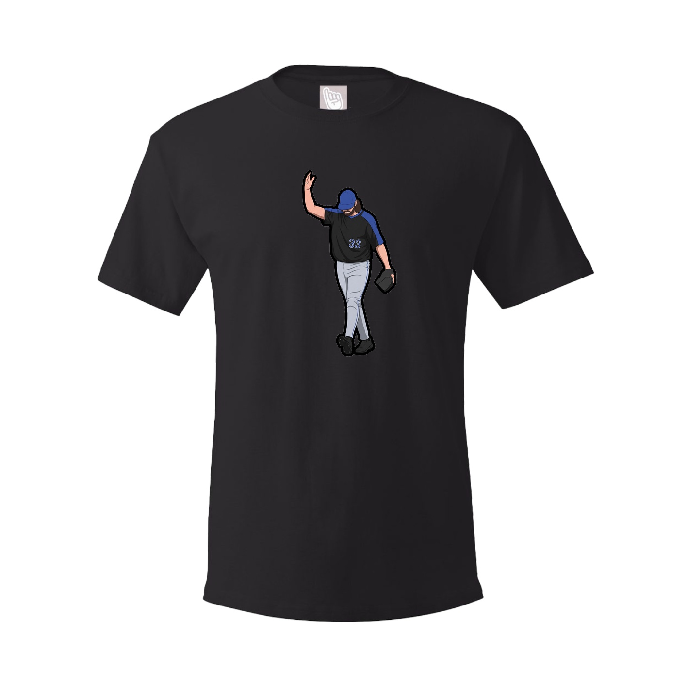 Tee — Name Vertical in Black