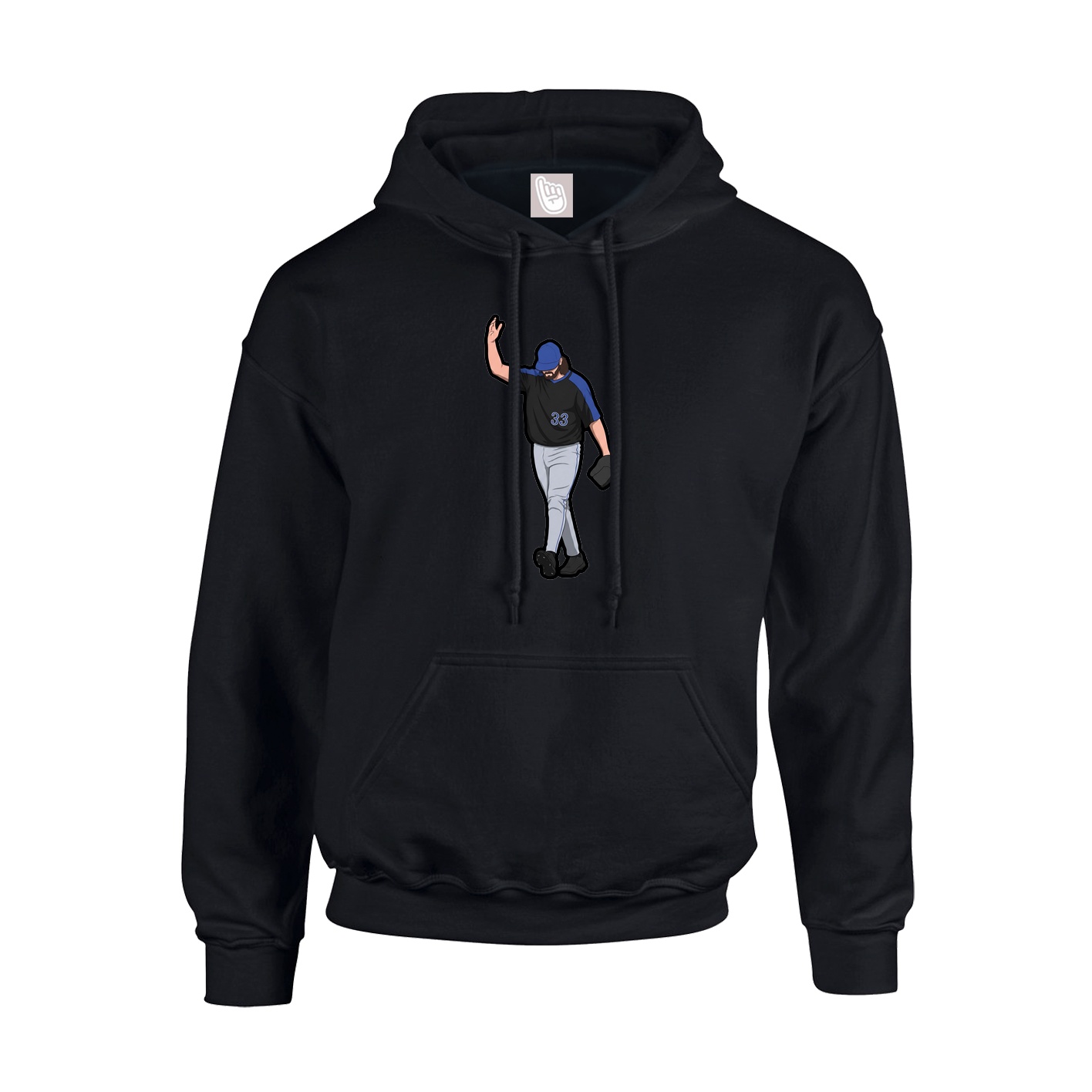 Youth Hoodie — Name Vertical in Black