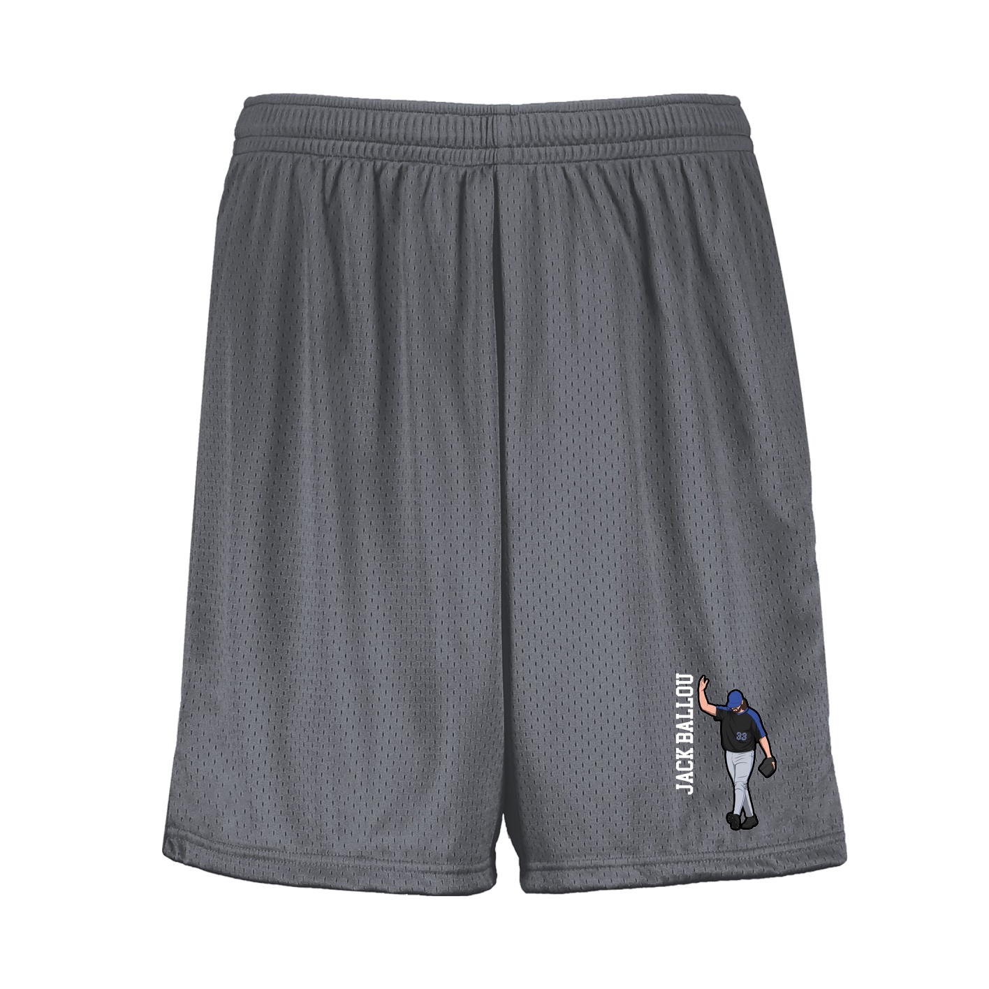 Shorts — Name Vertical in Grey