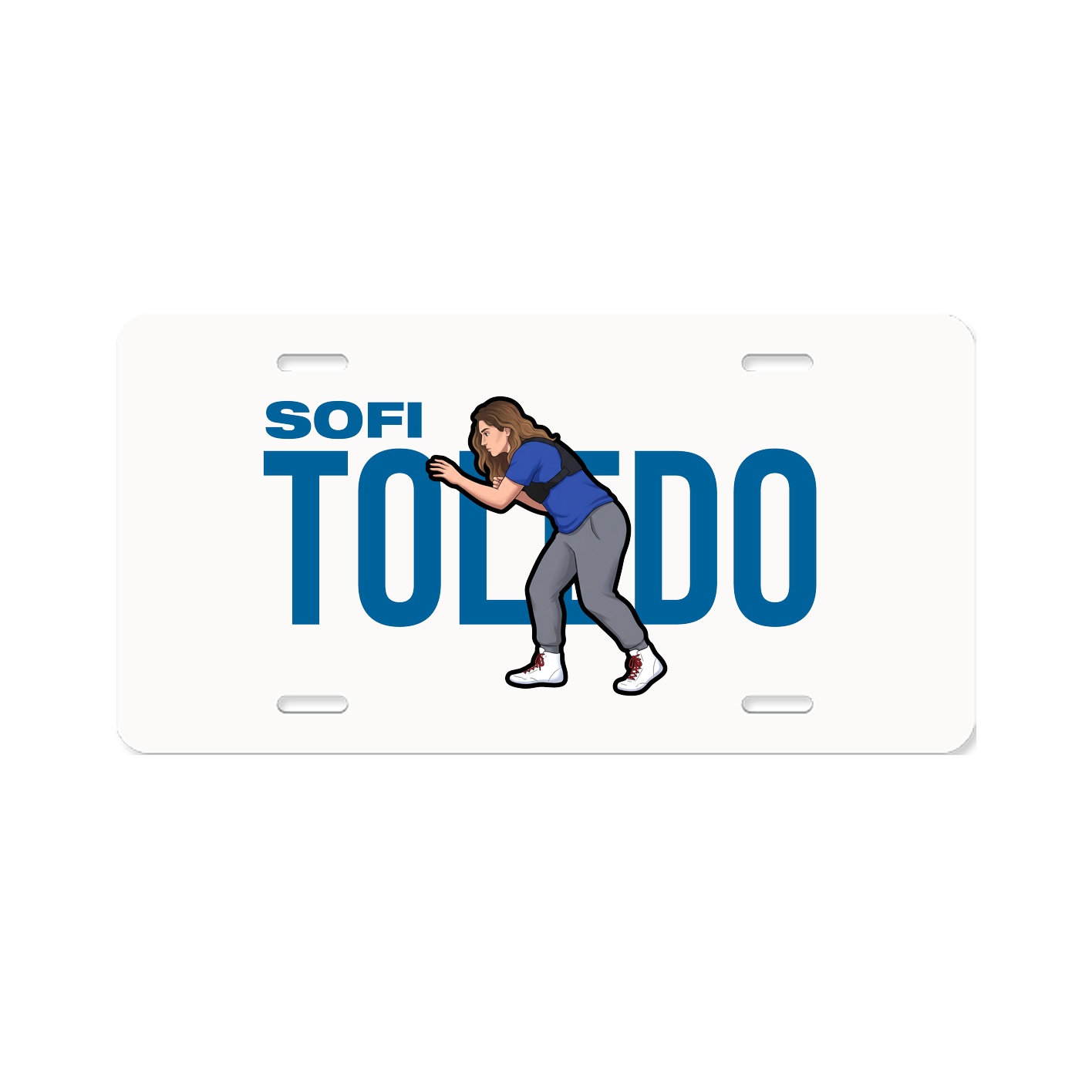 License Plate — Player Name in Classic