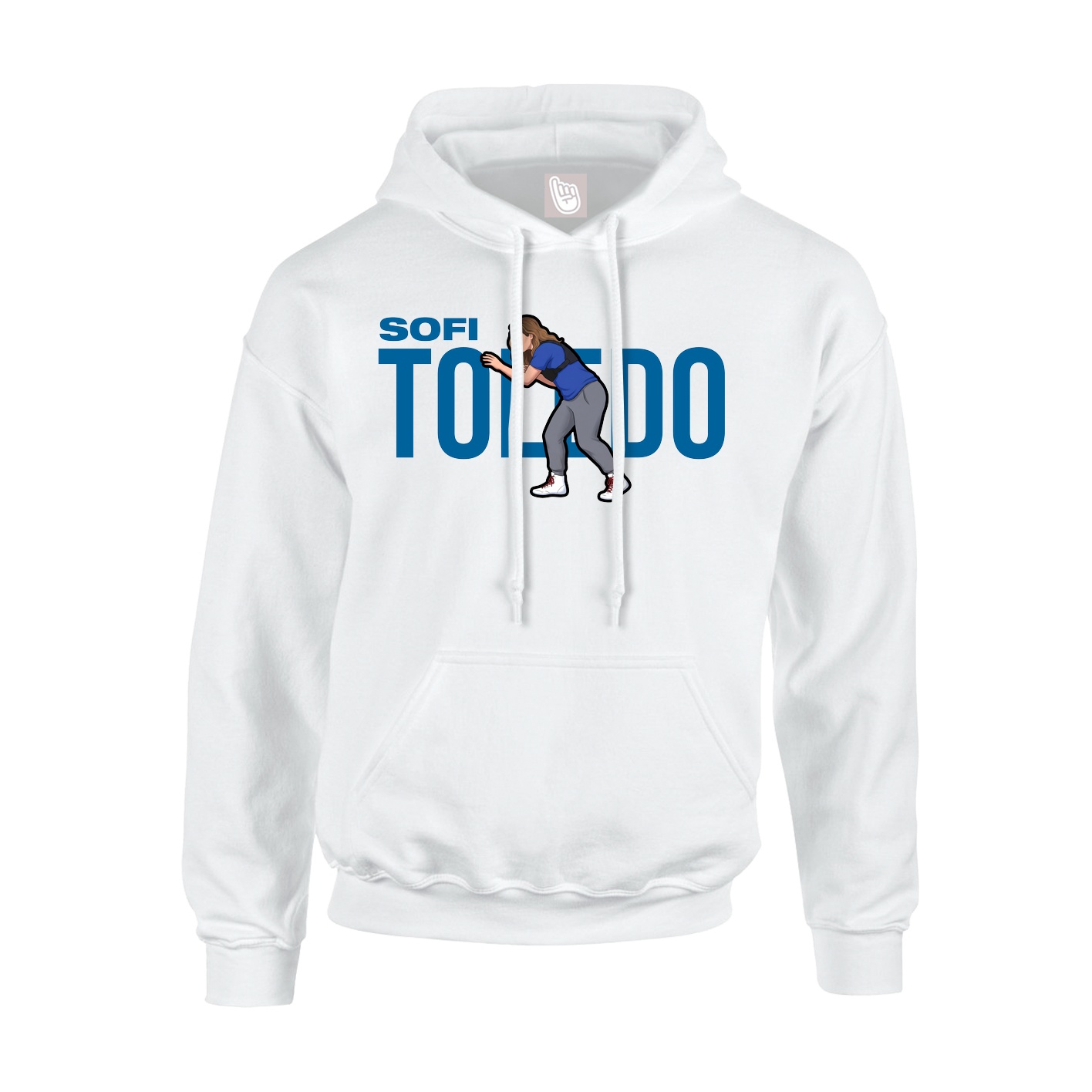 Youth Hoodie — Player Name in White