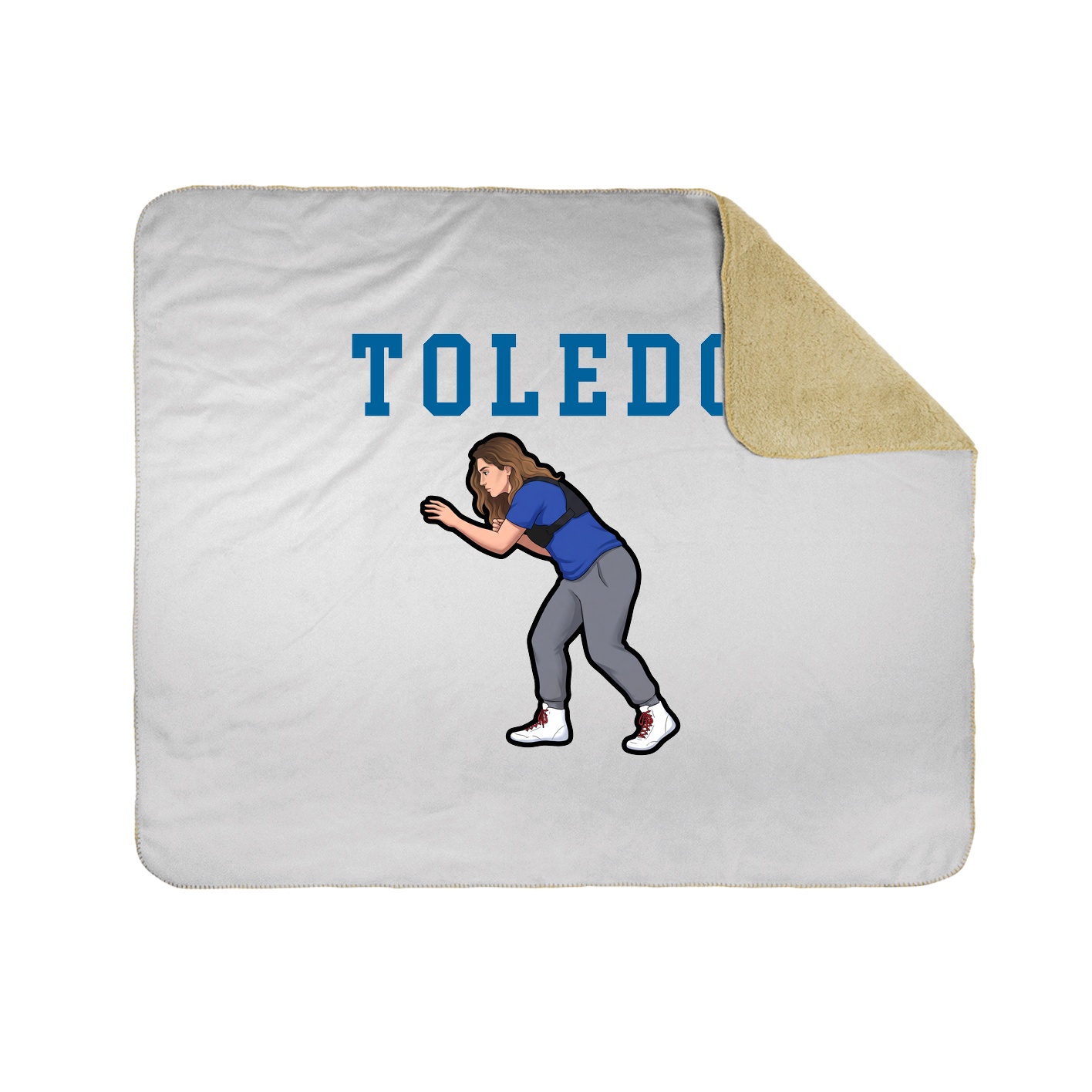 Throw Blanket — Shirsey in White