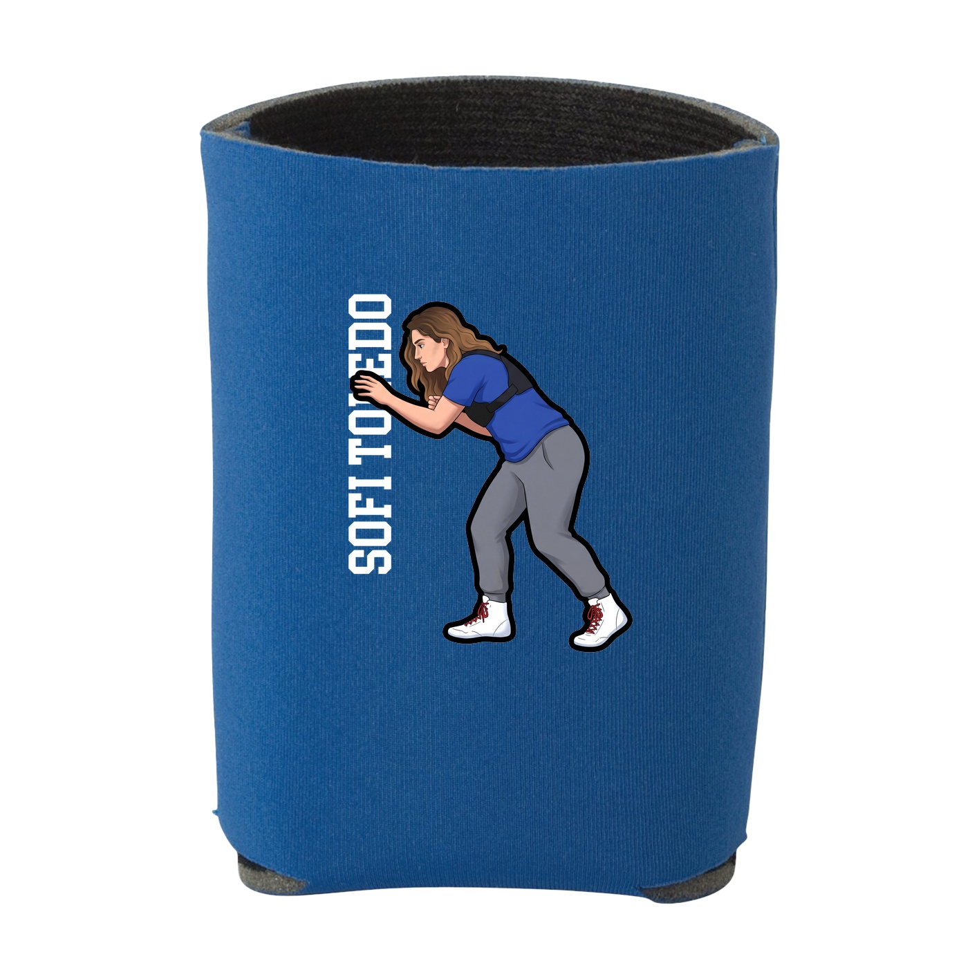 Can Holder — Name Vertical in Royal