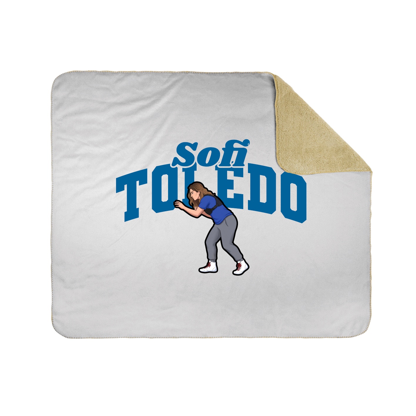 Throw Blanket — Signature Arch in White