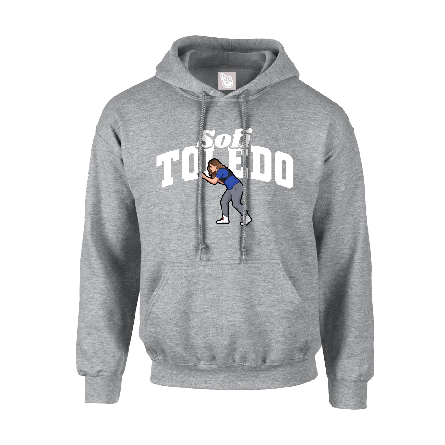 Hoodie — Signature Arch in Grey