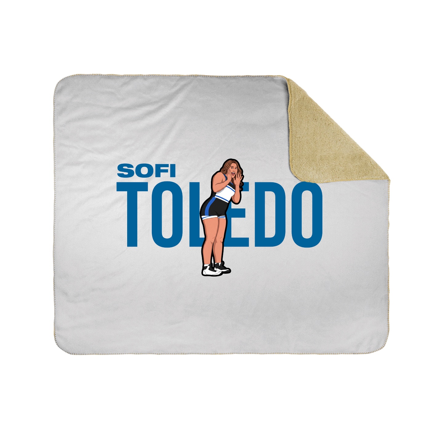Throw Blanket — Player Name in White