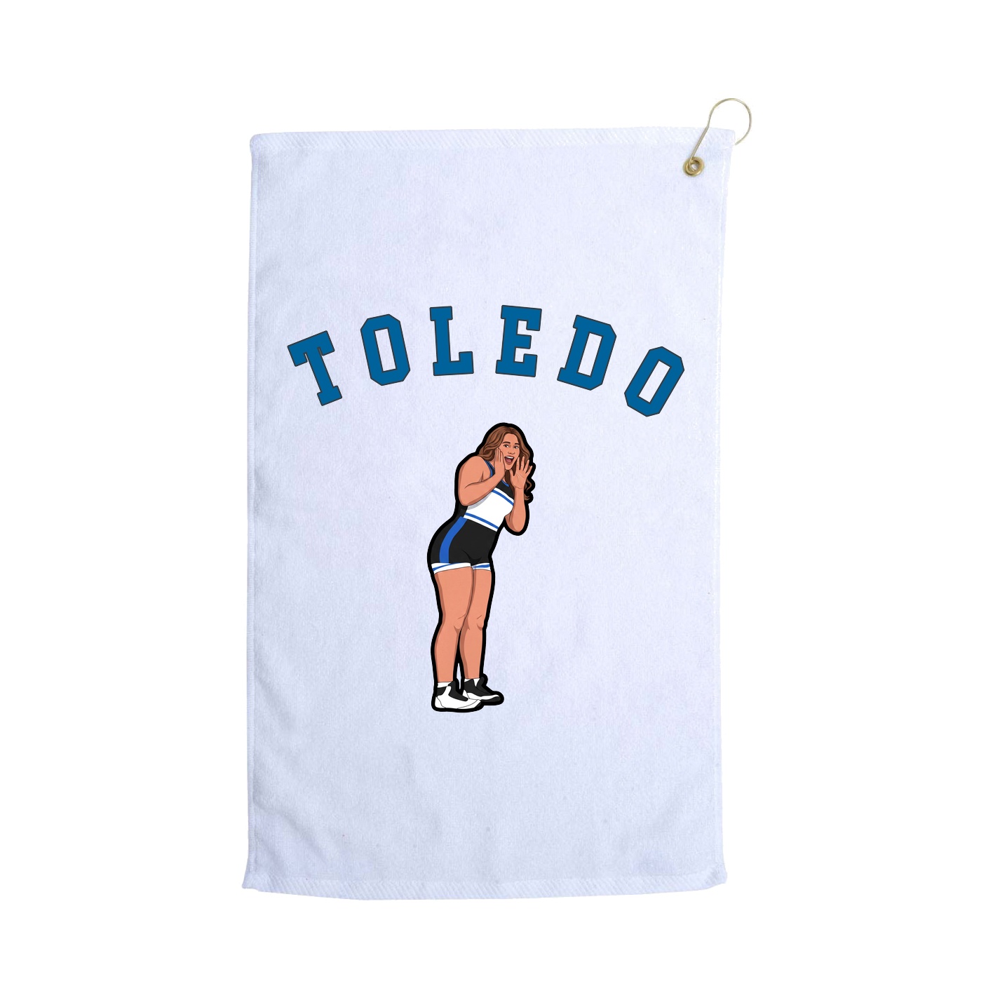 Golf Towel — Shirsey Arch in White