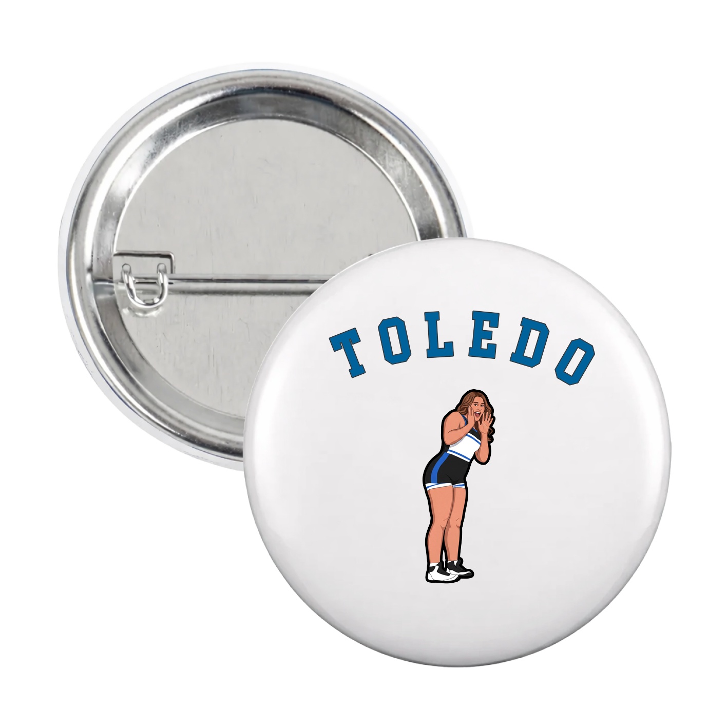 Game Day Button — Shirsey Arch in White