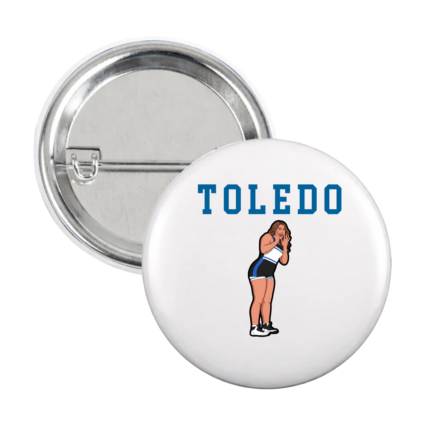 Game Day Button — Shirsey in White