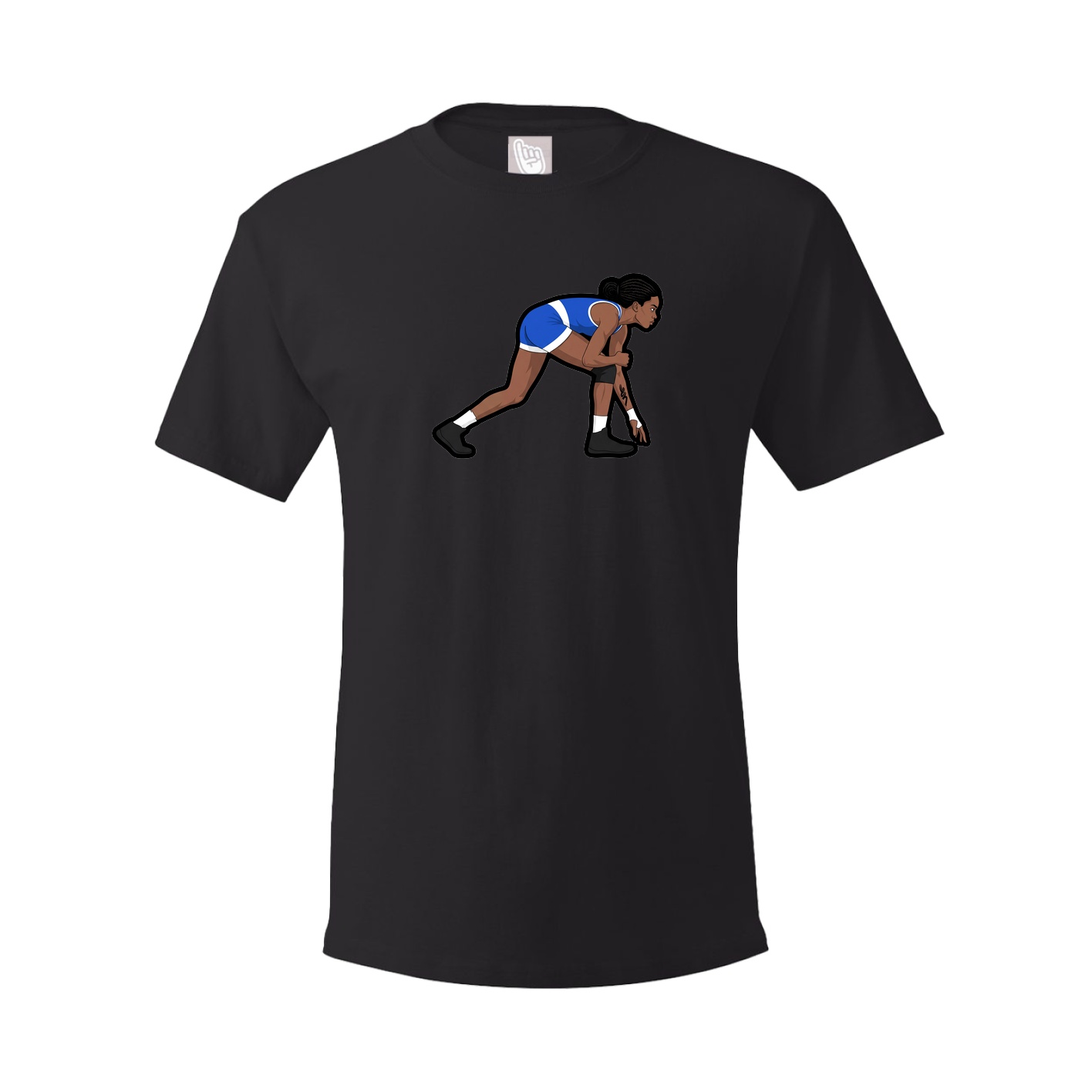 Tee — Name Vertical in Black