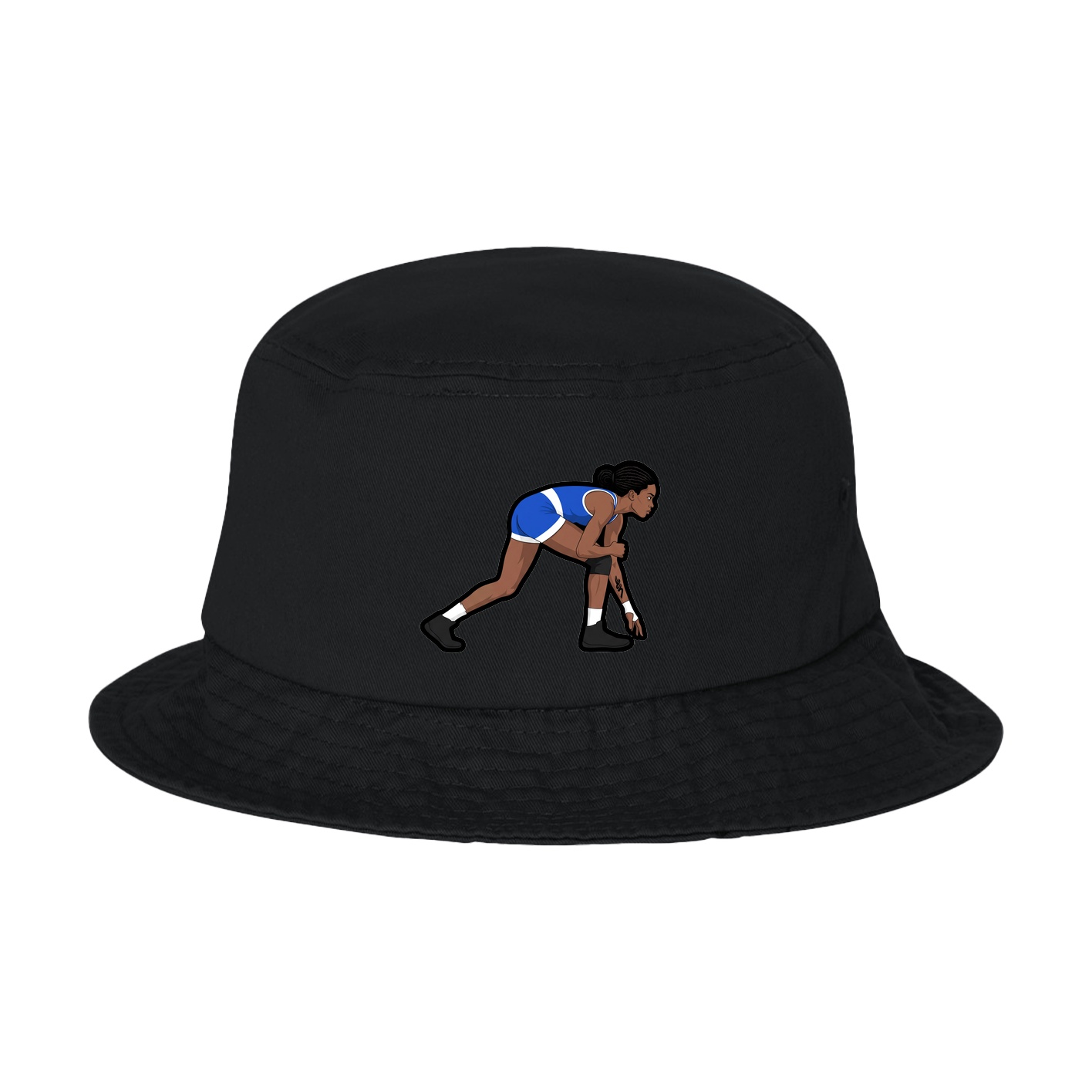 Bucket Cap — Name Vertical in Black